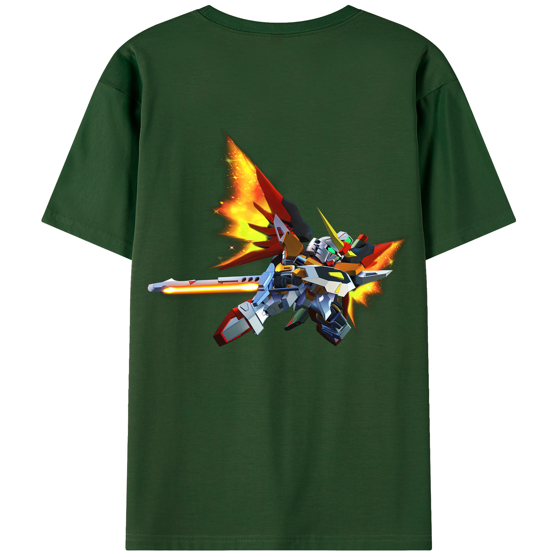 （画像用） 機動戦士ガンダム Mobile Suit Gundam 綿100％半袖Tシャツ（背面プリント）